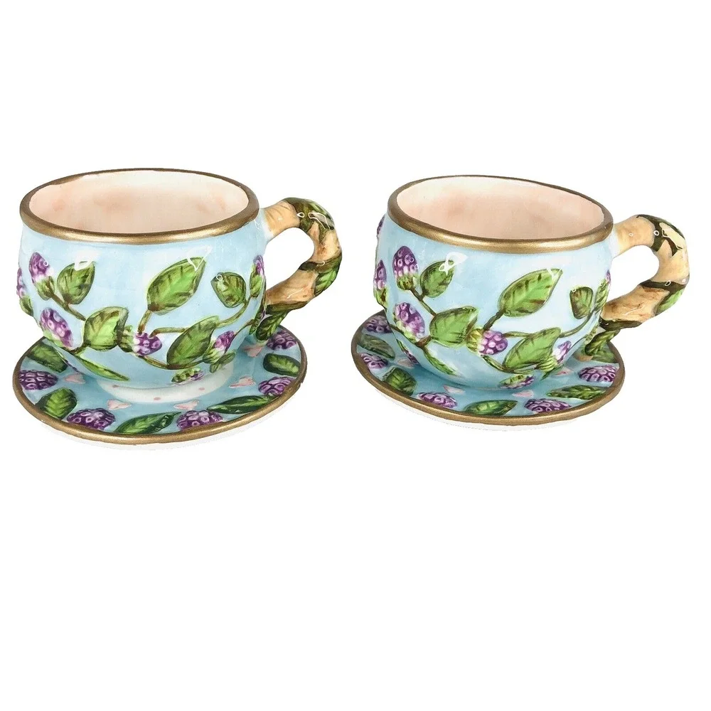 New Bunny Rabbit Teapot Teaset Child Silvestri Whispering Garden Collection Cups